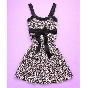 Black and white mini babydoll